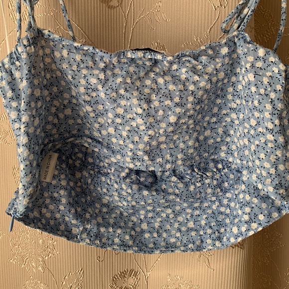 Princess Polly Blue Crop Top - Picture 10 of 15